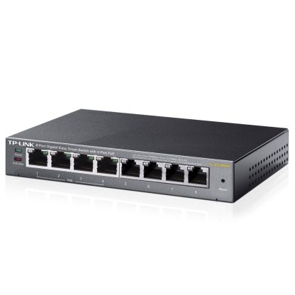 Switch cu 8 porturi TP-Link TL-SG108PE, 4 PoE, 1000Mbps, 4000 MAC