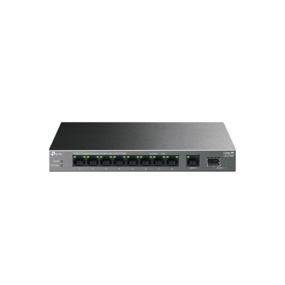 Switch cu 9 porturi Gigabite TP-Link LS1210GP, 20 Gbps, 14.88 Mpps, 250 m, plug&play, PoE