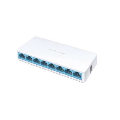 Switch desktop cu 8 porturi Mercusys MS108, 10/100Mbps, fara management