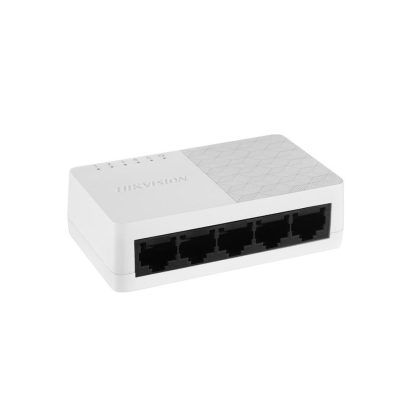 Switch Gigabit cu 5 porturi Hikvision DS-3E0505D-O, 10 Gbps, 7.44 Mpps, fara management