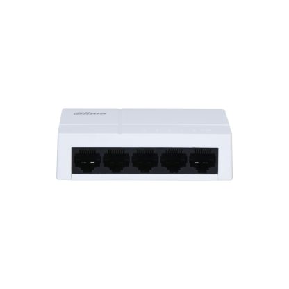 Switch Gigabit Ethernet cu 5 Porturi Dahua PFS3005-5GT-L-V2, 1000 Mbps, 2K MAC, Fara management