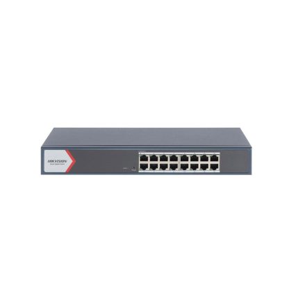 Switch Gigabit cu 6 porturi Hikvision DS-3E1516-EIV3, 32 Gbps, 23808 Mpps, cu management