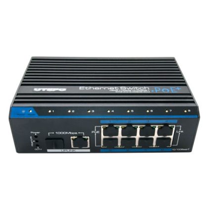 Switch PoE+ Utepo UTP7208E-POE-A1, 8 porturi, 10/100 Mbps, fara management