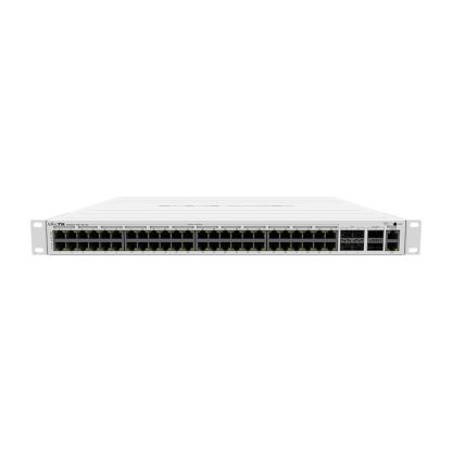 Switch rackabil cu 48 porturi PoE Gigabit Mikrotik CRS354-48P-4S+2Q+RM, 336 Gbps, 235 Mpps