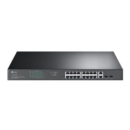 Switch cu 18 porturi TP-Link TL-SG1218MPE, 16 porturi PoE+, 250 W, 36 Gbps, 8K MAC, cu management