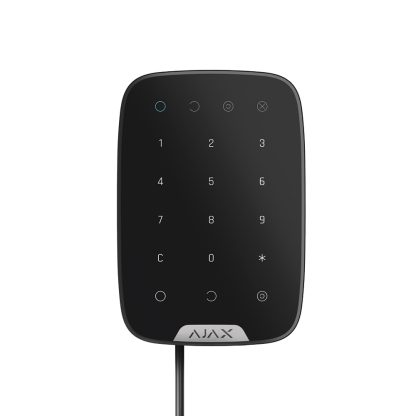 Tastatura cu touch Ajax Keypad Fibra BL, 15 taste, silent alarm, 2000 m