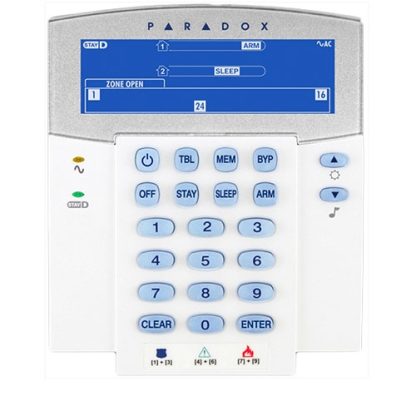 Tastatura LCD Paradox K35, 32 zone, 2 partitii, StayD