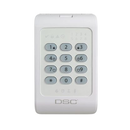 Tastatura LED pentru 8 zone DSC PC1404 RKZ, 1 zona programabila