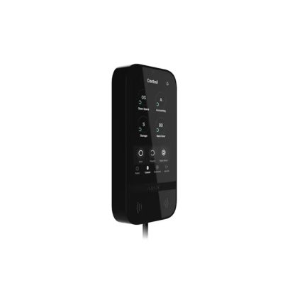 Tastatura tactila Ajax Keypad Fibra, display 5 inch, conexiune 4 fire, control si configurare de la distanta, acces cartela/tag/PIN, grad 3, negru