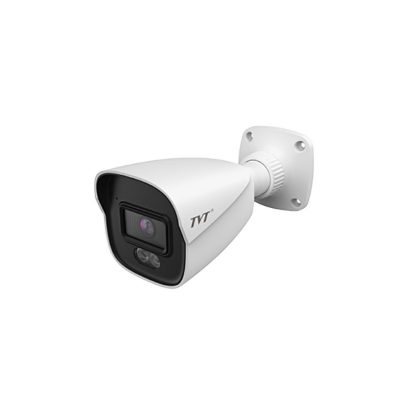 Camera supraveghere exterior IP TVT TD-9461S4-C(D/PE/AW2), 6 MP, 2.8 mm, IR 30 m, lumina alba 30 m, microfon, slot card, PoE