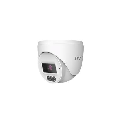 Camera supraveghere IP Dome TVT TD-9540S4L-C(D/PE/AW1), 4 MP, 2.8 mm, IR 30 m, lumina alba 20 m, microfon, PoE