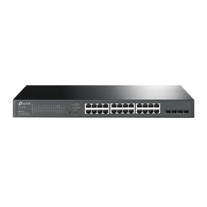 Switch smart Gigabit cu 28 porturi TP-Link TL-SG2428P, 24 porturi PoE, 8K MAC, 56 Gbps, cu management