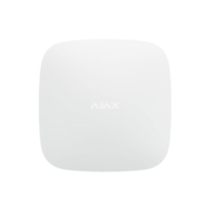 Unitate centrala wireless AJAX Hub 2 WH, 100 dispozitive, 2000 m, verificare vizuala alarma