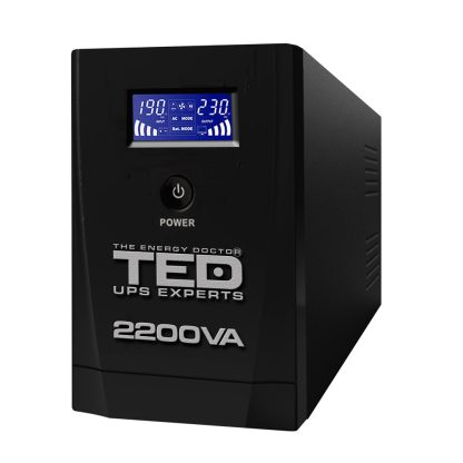 UPS cu 3 prize TED 004666, 2200VA, 1250 W, LCD