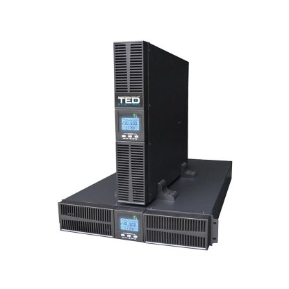 UPS Rackabil cu 3 prize TED004048, 1000VA, 900W, LCD