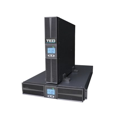 UPS Rackabil cu 5 prize TED004062, 3000VA, 2700W, LCD