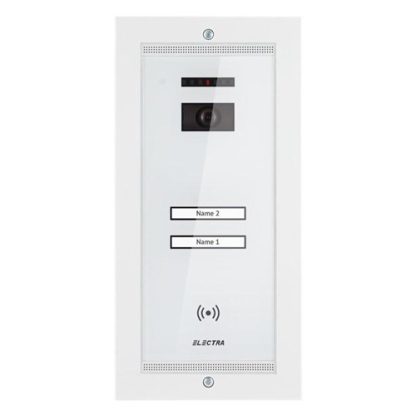 Videointerfon de exterior Electra Smart VPM.2SR02.ELW04, 2 familii, aparent, 4 fire