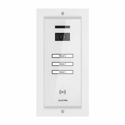 Videointerfon de exterior Electra Smart VPM.3SR02.ELW04, 3 familii, aparent, 4 fire