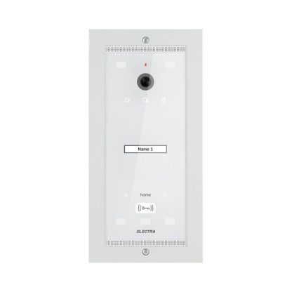 Videointerfon de exterior Electra Urban VPM.01F03.ELWH4, 1 familie, ingropat, 800 TVL, LED-uri albe, RFID, alb