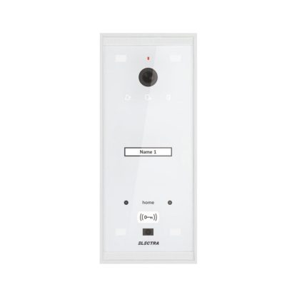 Videointerfon de exterior Electra Urban VPM.01S03.ELWH4, 1 familie, aparent, 800 TVL, LED-uri albe, RFID, alb