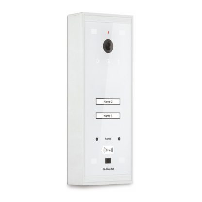 Videointerfon de exterior Electra VPM.02F03.ELWH4, RFID, 2 familii, incastrat, 4 fire