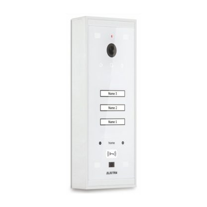 Videointerfon de exterior Electra VPM.03S03.ELWH4, RFID, 3 familii, aparent, 4 fire