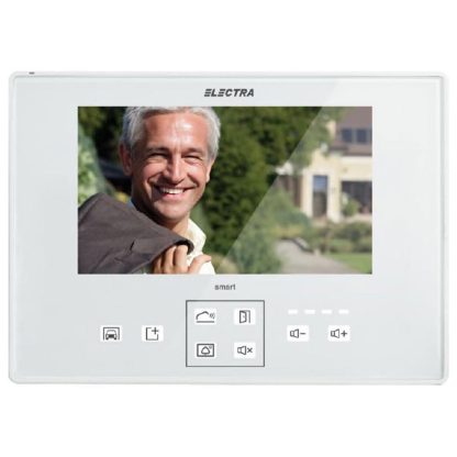 Videointerfon de interior Electra Smart VTM.7S403.ELW04, aparent, 7 inch, 4 fire, alb