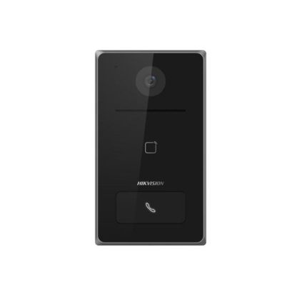 Videointerfon exterior IP ingropat Hikvision DS-KV6133-WME1/FLUSH, 2 MP, Wi-Fi, microfon si difuzor