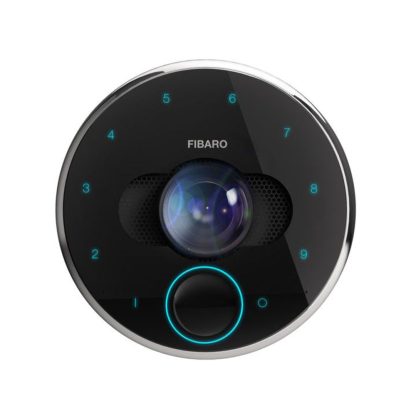 Videointerfon smart de exterior Wi-Fi Fibaro FGIC-002 V2.0, ingropat, 2 MP, aplicatie/cod PIN/Bluetooth, PoE, slot card, senzor proximitate