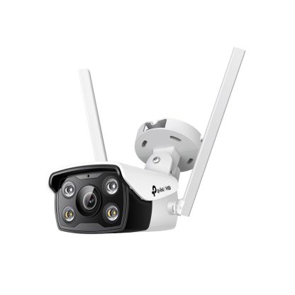 Camera supraveghere exterior wireless WiFi TP- Link VIGI Full Color C340-W, 4 MP, 4 mm, 2.4 GHz, IR/lumina alba 30 m, slot card, microfon si difuzor